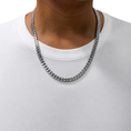Load image into Gallery viewer, Miami Cuban Link Chain 14K White Gold Filled – 7mm, 22", Box Lock with Safety Latches