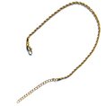 Load image into Gallery viewer, Rope Anklet Bracelet in Real 24K Gold (8–10”)