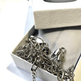 Load image into Gallery viewer, Figaro Link Chain in 14K White Gold – 5mm, Unisex, Durable Strong Clasp