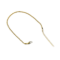 Load image into Gallery viewer, Rope Anklet Bracelet in Real 24K Gold (8–10”)