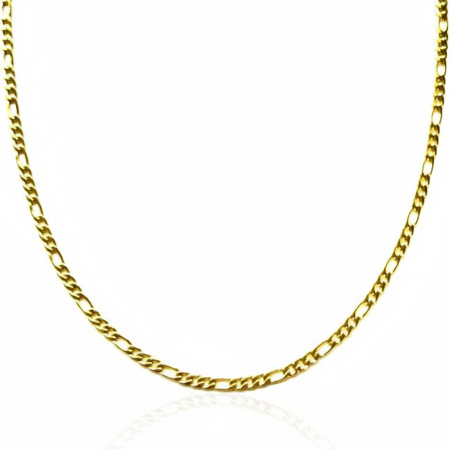 Figaro Link Chain in 14K Yellow Gold - 4mm (22")