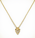 Load image into Gallery viewer, Gift Heart Necklace — In 14k Gold, 18″ Chain, Timeless Romance
