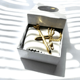 Load image into Gallery viewer, 24K gold-filled rope chain with cross pendant in elegant gift box, showcasing premium craftsmanship and luxurious design.
