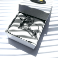 Load image into Gallery viewer, 14k white gold crucifix necklace for men and women displayed in elegant gift box with satin lining.
