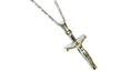 Load image into Gallery viewer, Crucifix Necklace Cross Necklace in 14K White Gold Filled, Unisex - 20",22"
