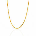 Load image into Gallery viewer, 3mm Miami Diamond-Cut Rope Chain – 24K Gold Plated 18", 20"
