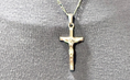 Load image into Gallery viewer, Crucifix Necklace Cross Necklace in 14K White Gold Filled, Unisex - 20",22"
